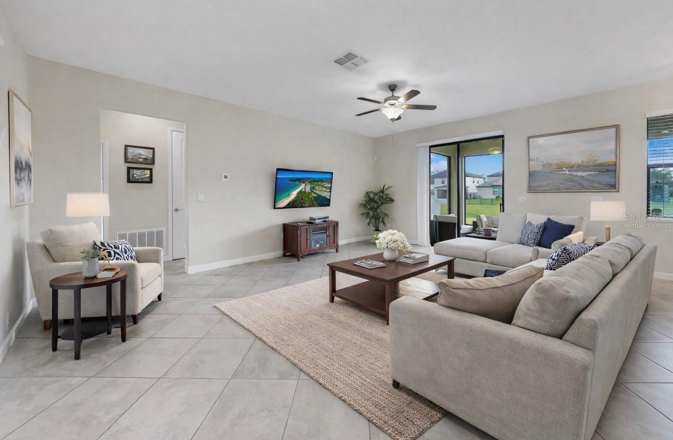 Virtually Staged Living Room