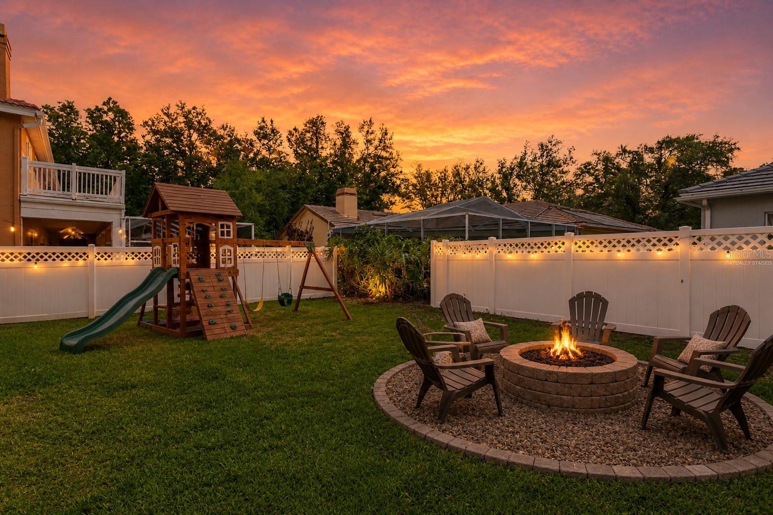 Virtually Staged Back Yard