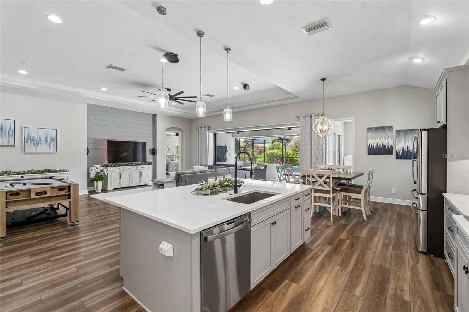 Kitchen w/View of Family Room