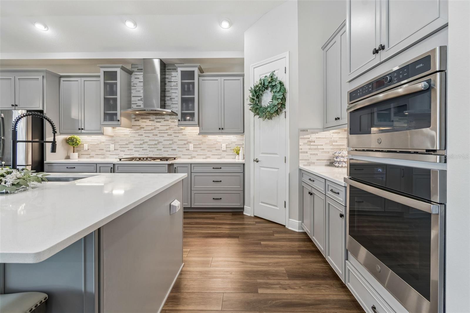 Kitchen w/Built-in Oven & Microwave