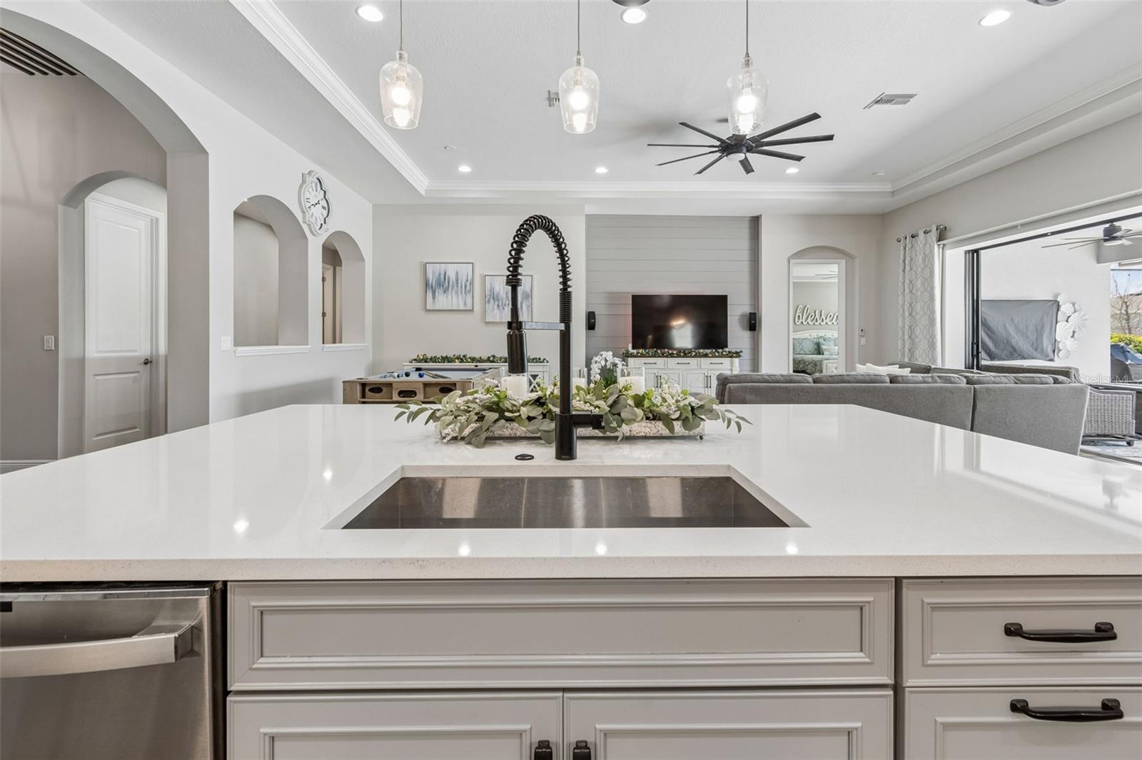 Kitchen Sink & Island