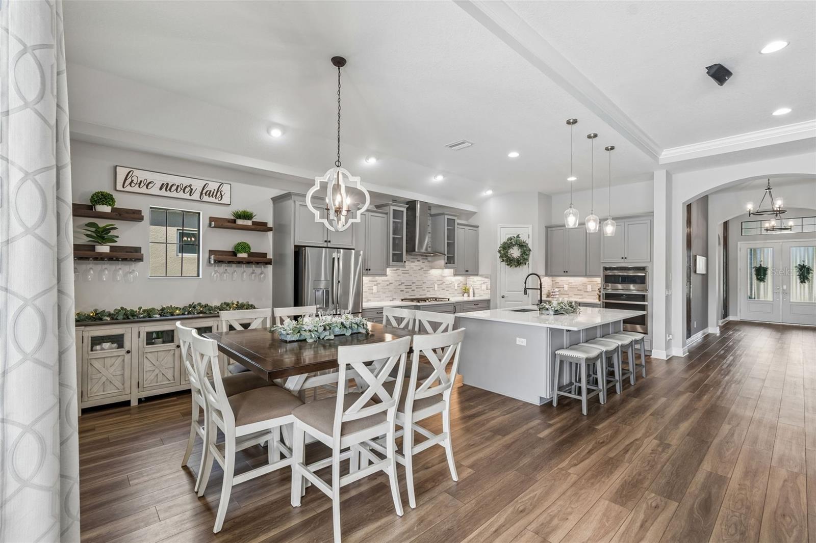 Eating Cafe in Kitchen