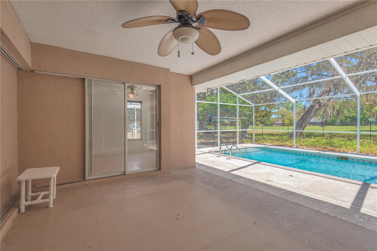 Sliders to access covered patio from eat-in kitchen area.