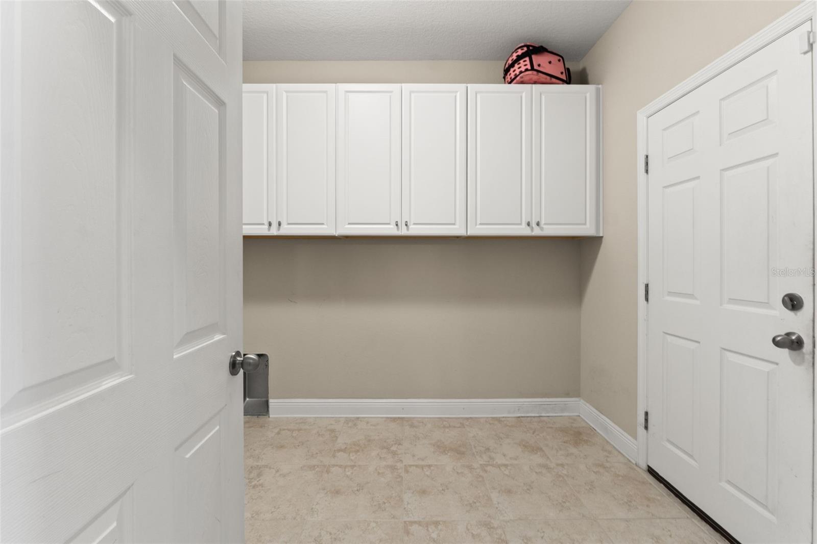 downstairs laundry room