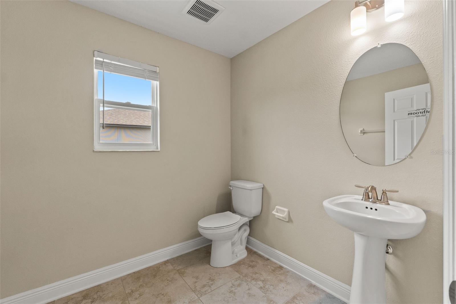 upstairs half bathroom