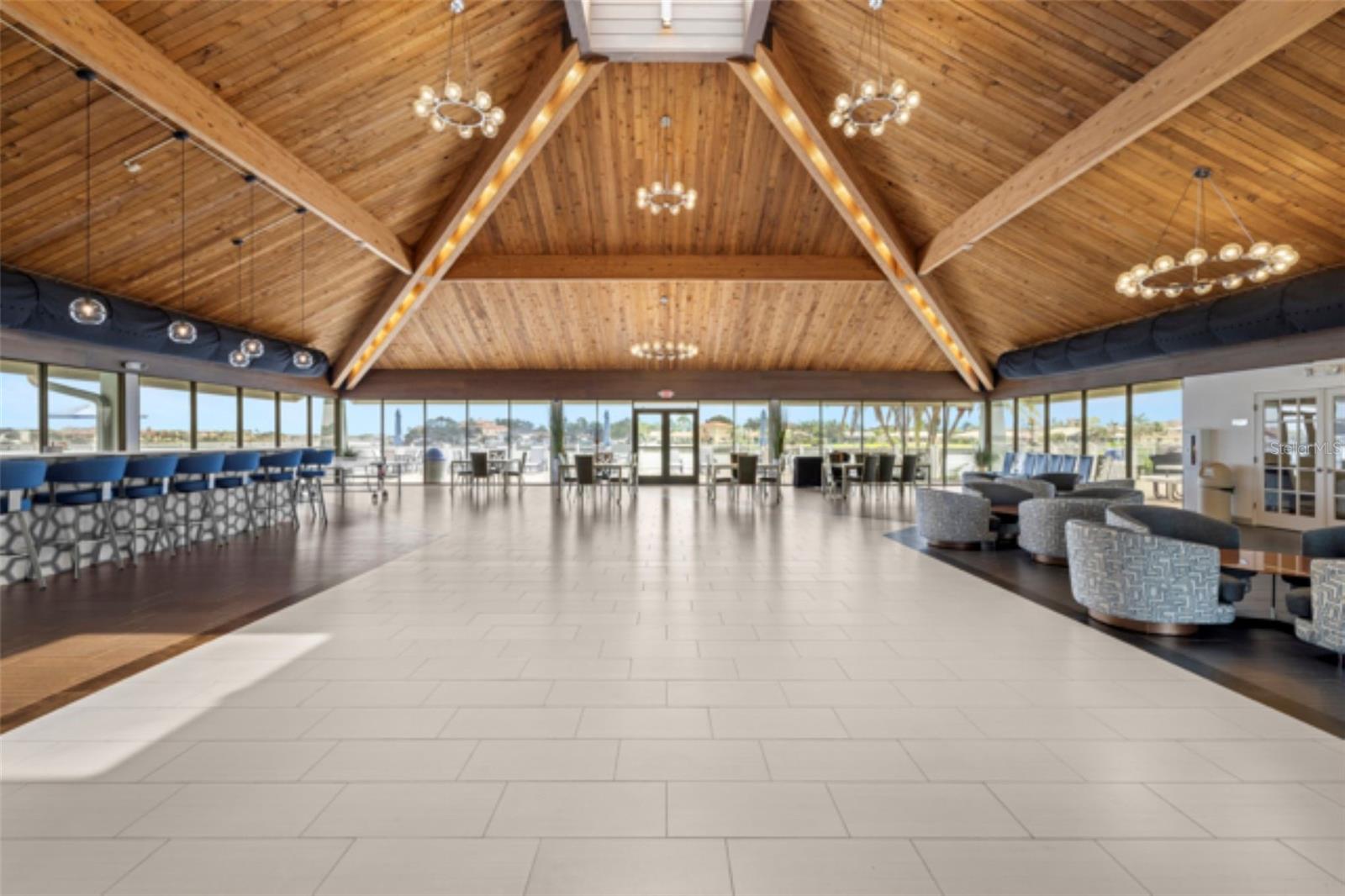 spacious clubhouse