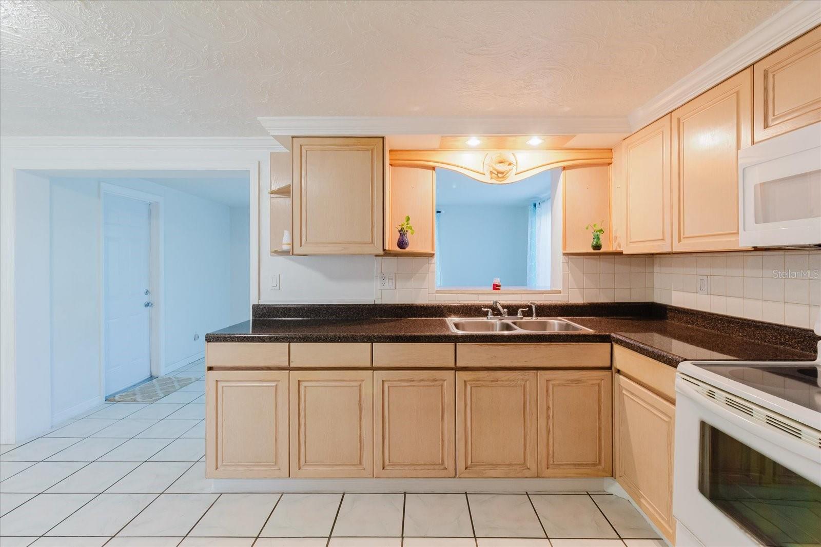 View Of The Kitchen From The Garage Door