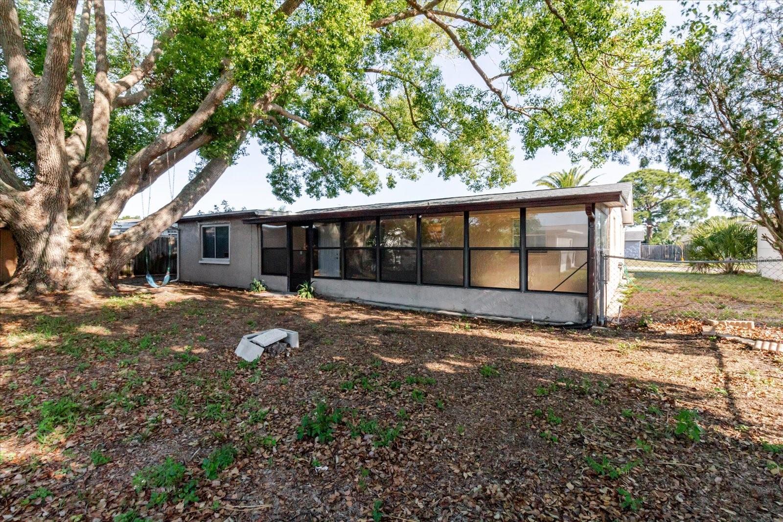 Back Of The House In The back Yard