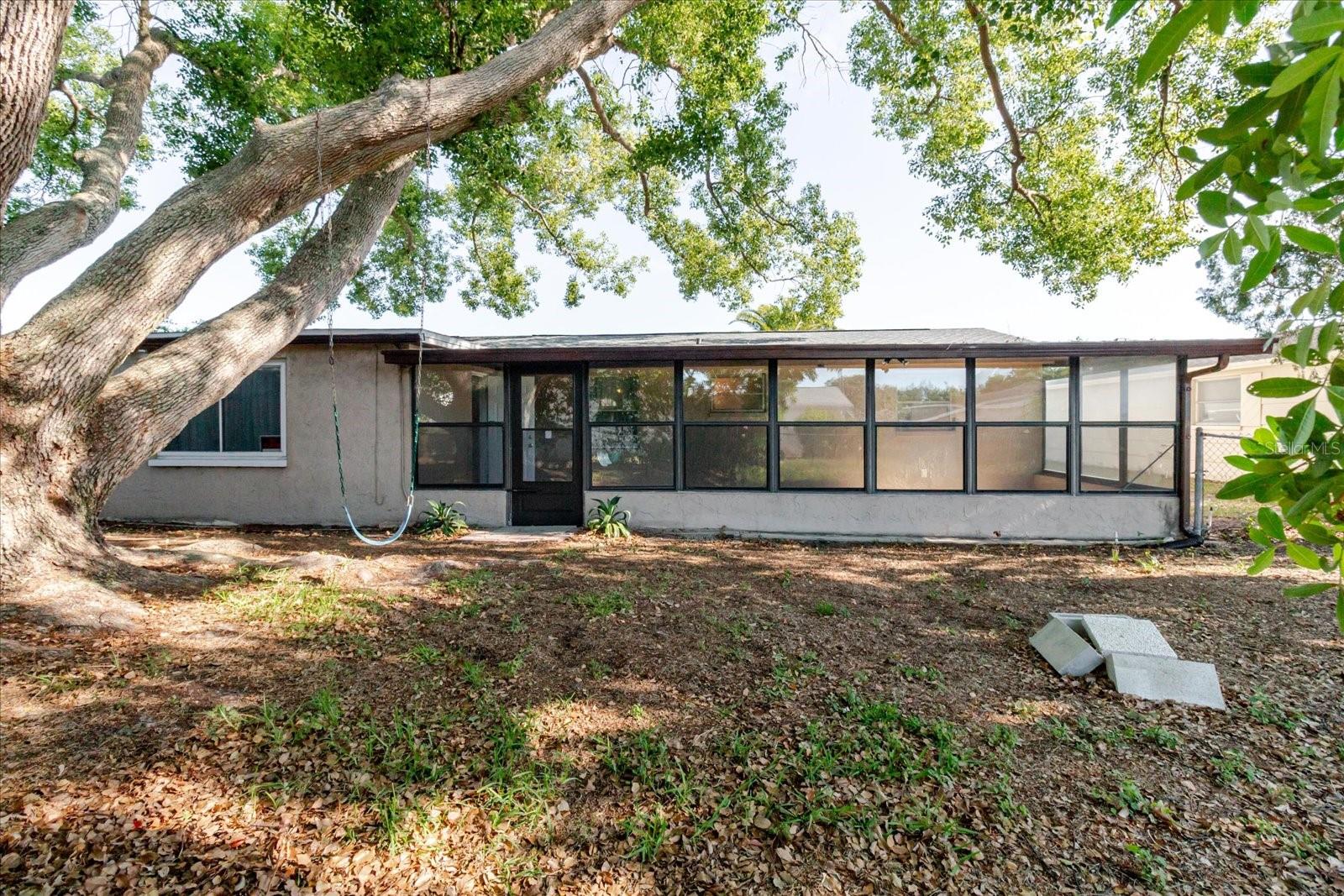 Back Of The House In The Back Yard