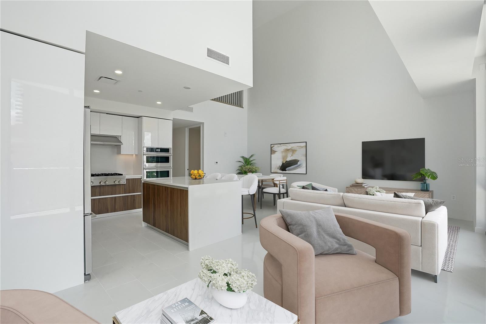 Great Room Virtually Staged