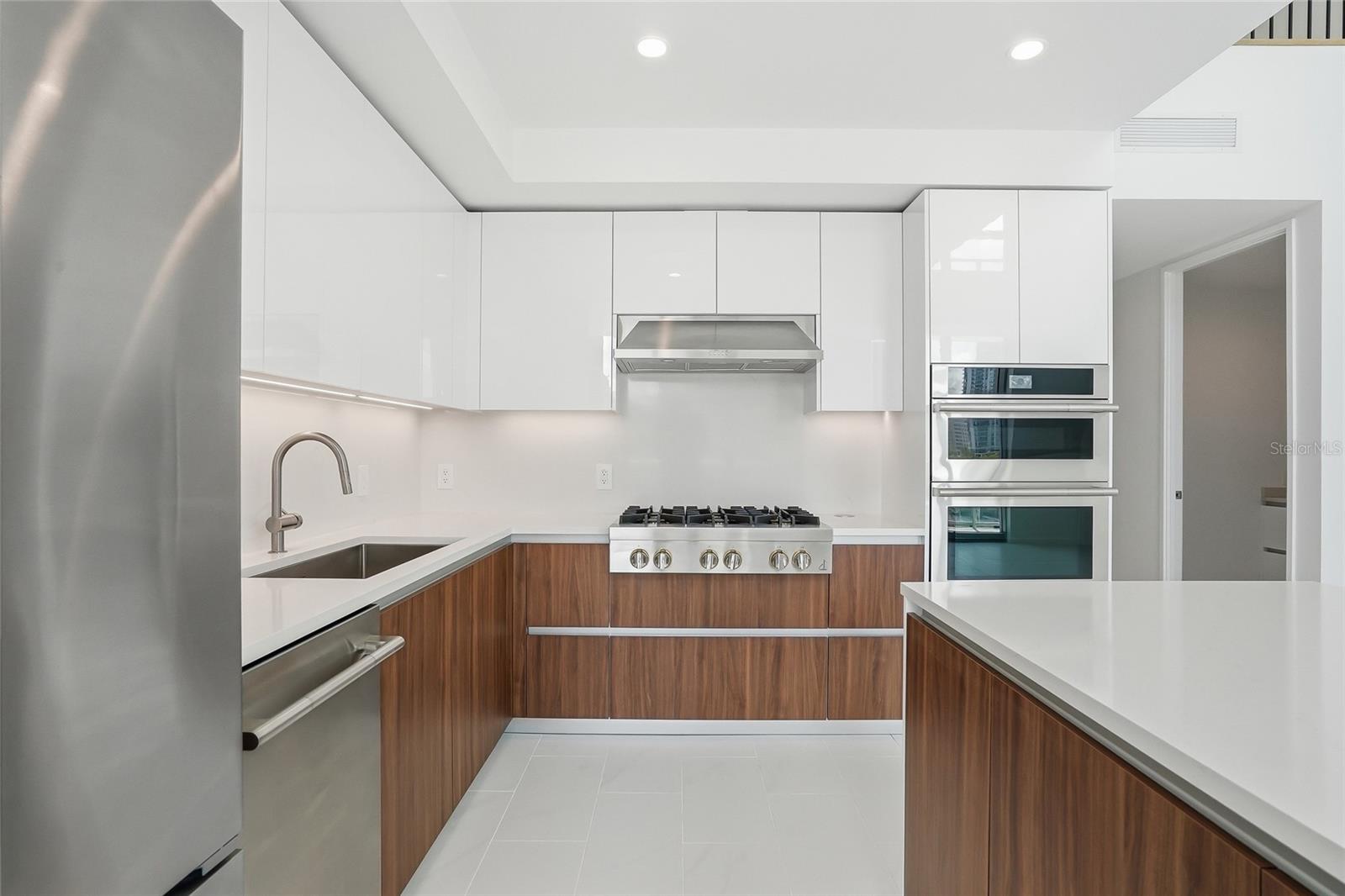 Quartz Counter and Back Spash