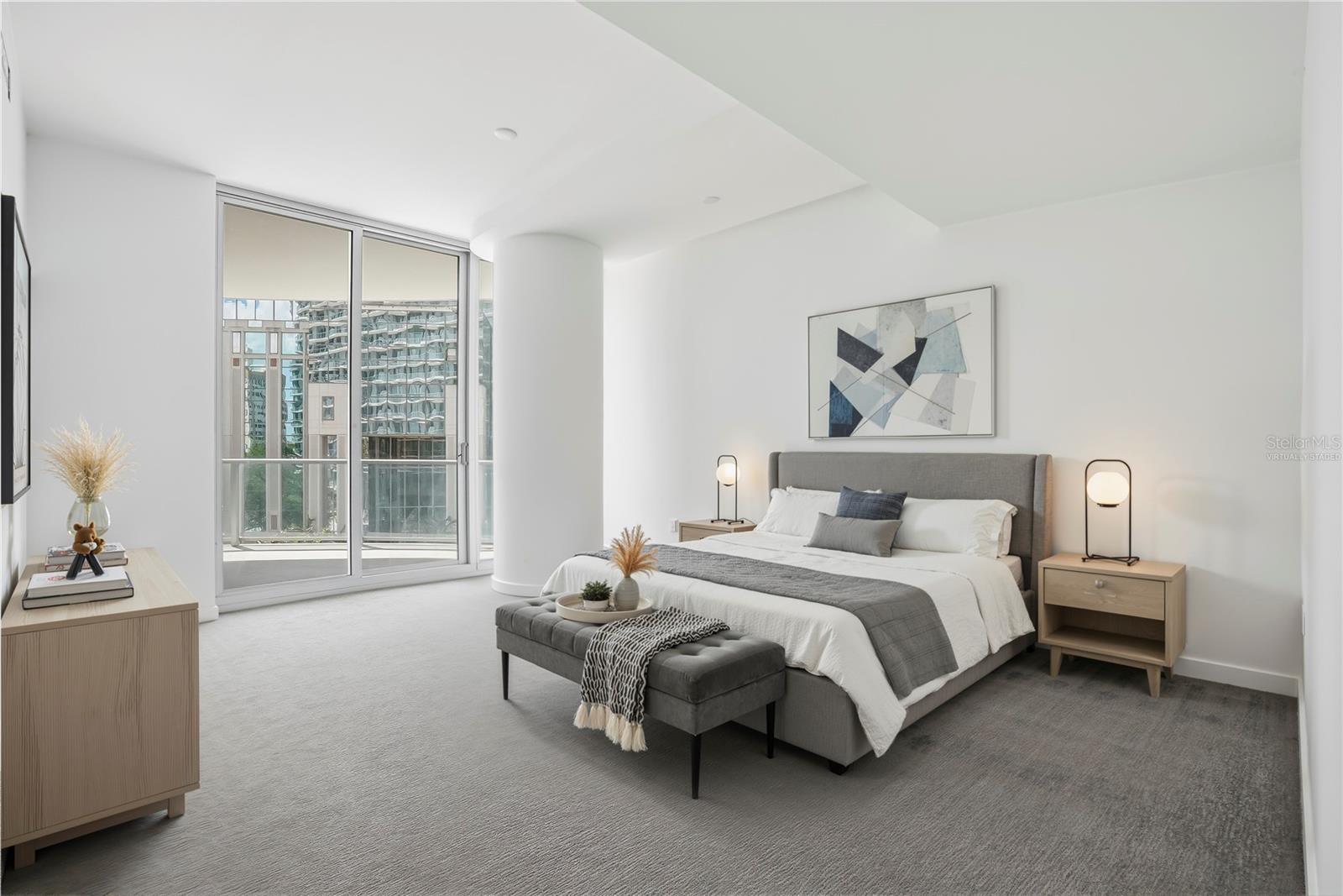 Primary Suite. Virtually Staged