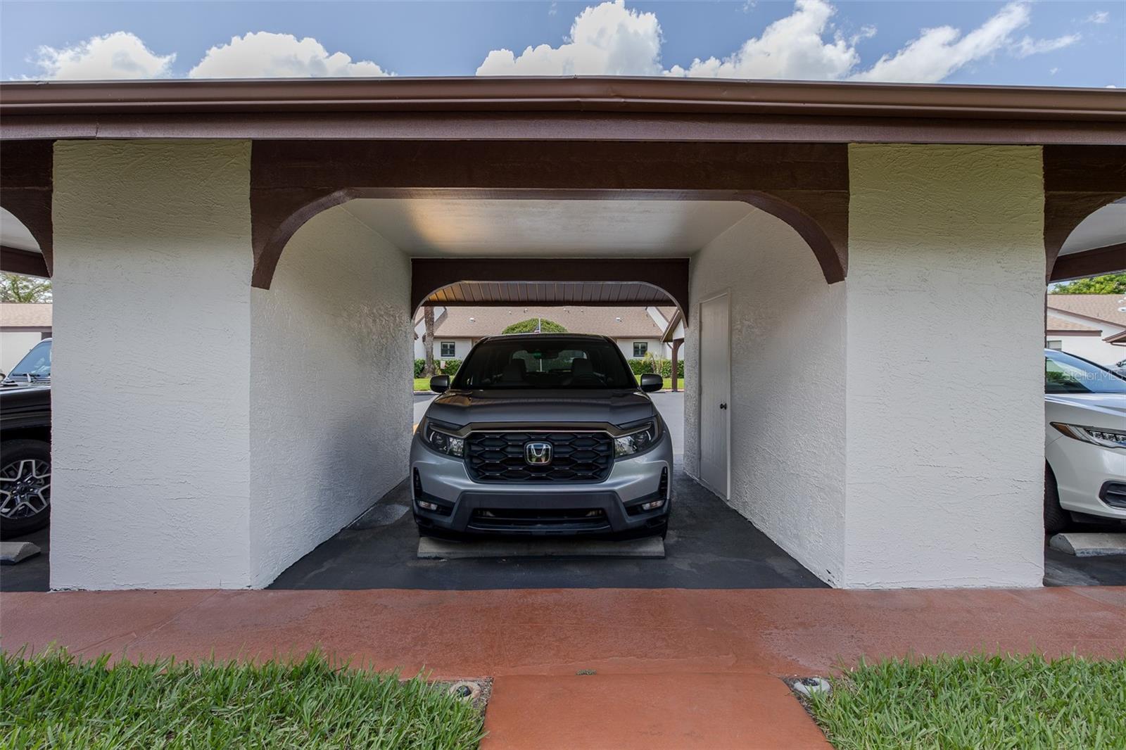 Your carport with storage