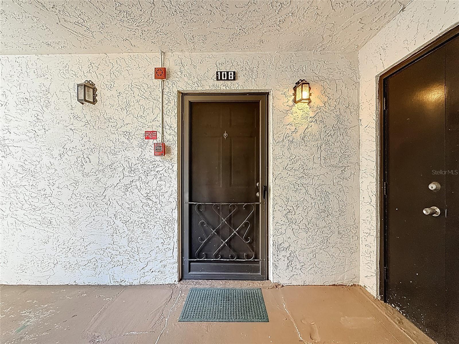 front door & storage