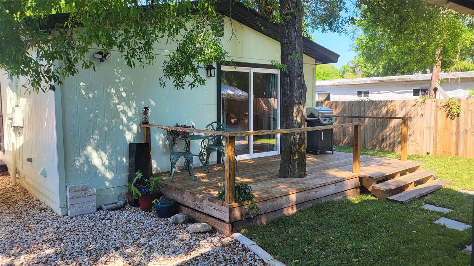 Relax on the back deck