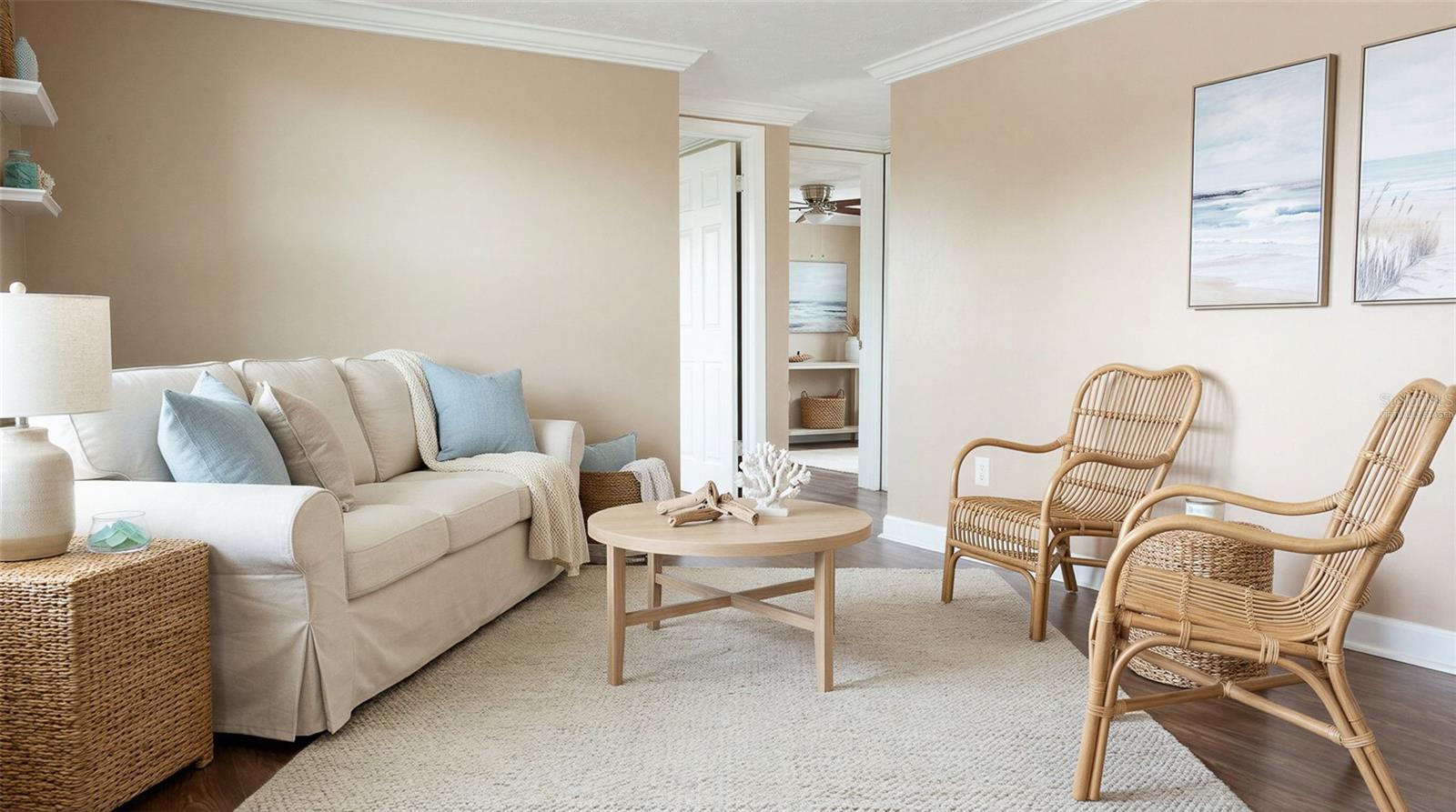 Photo has been virtually staged to illustrate potential use of space. Furniture and décor are not included.