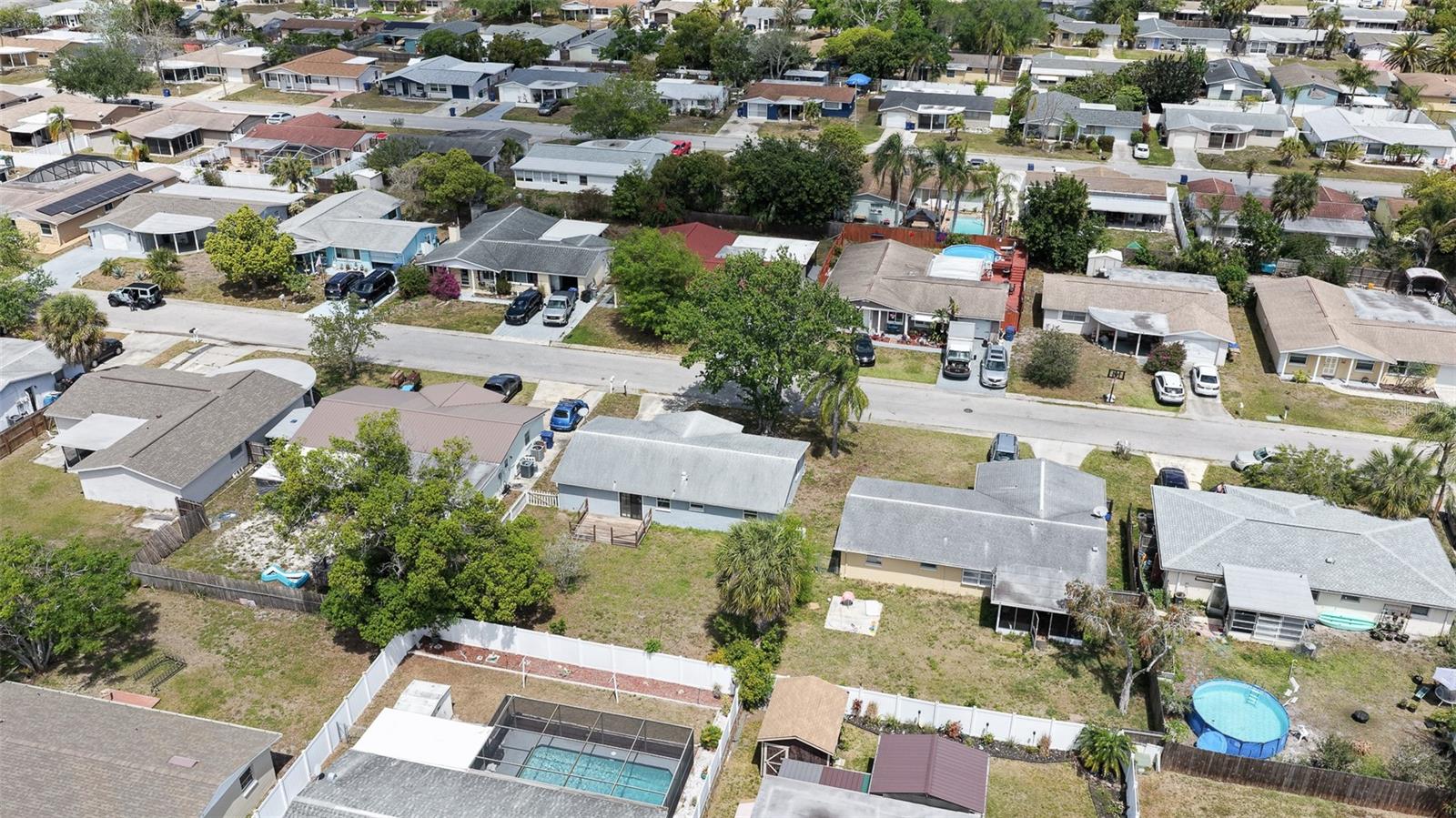 Bird’s-eye perspective highlighting proximity to US-19 and convenient commuting routes throughout Tampa Bay.