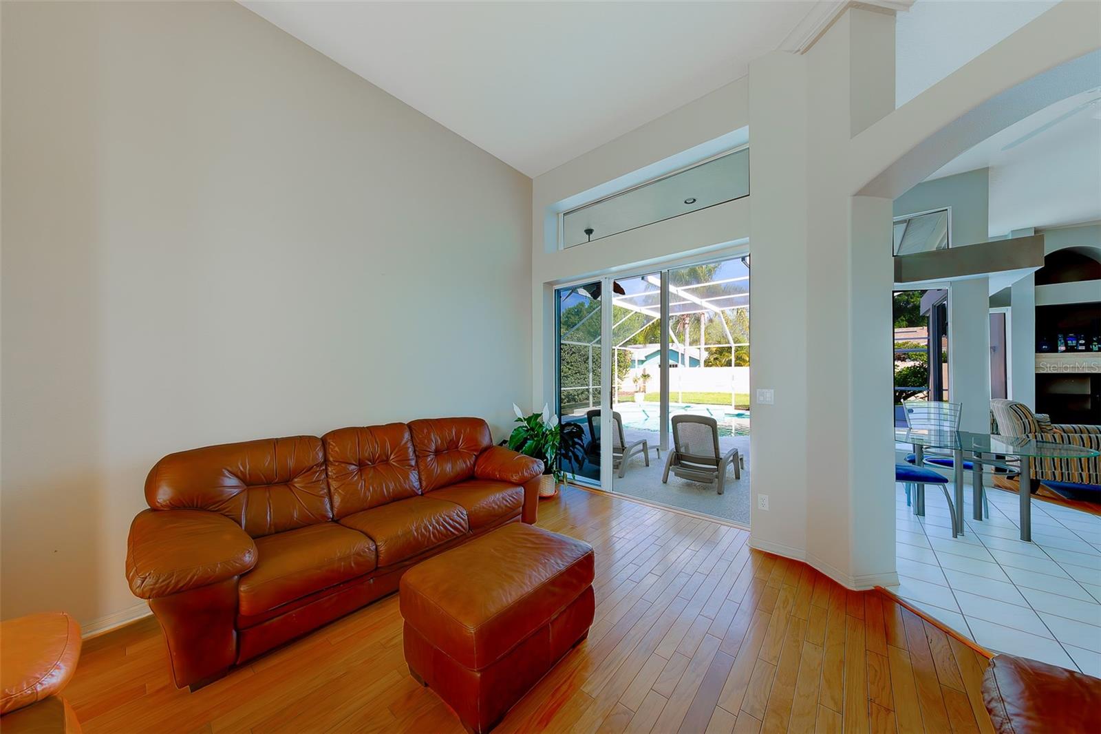 Foyer opening to dining rooom and living room