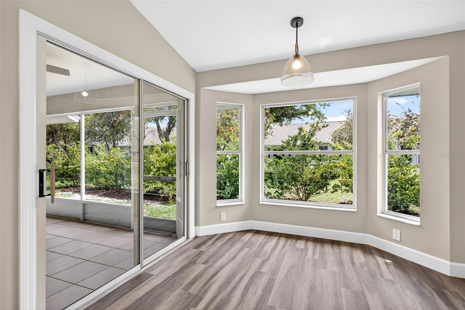 Alt View of privacy landscaping placed in rear of home