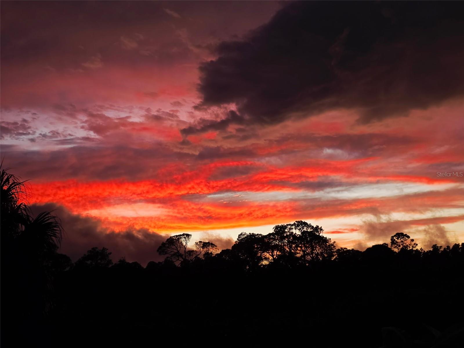 Sunset view from the Pool