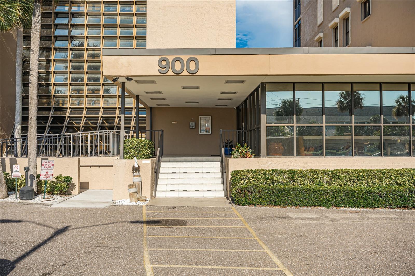 front Entrance from Parking Lot