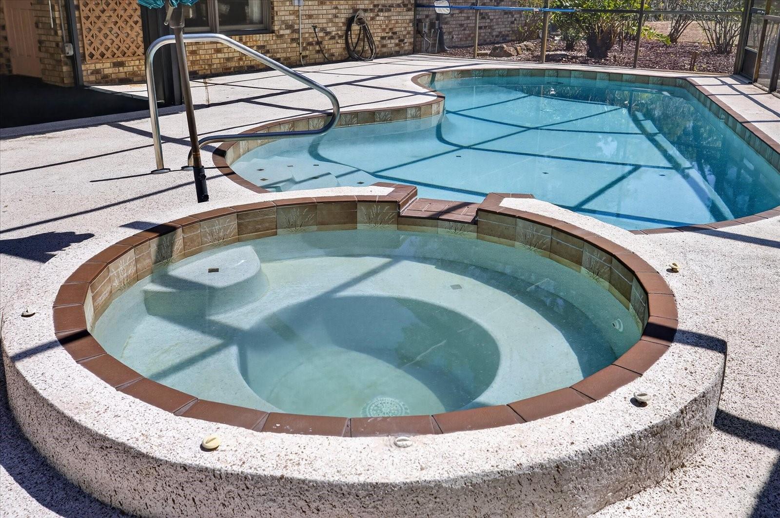 Hot tub and pool