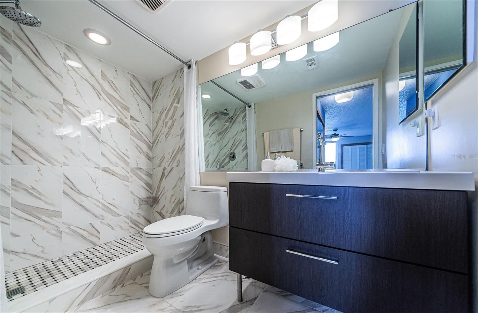 Updated and renovated Primary bath