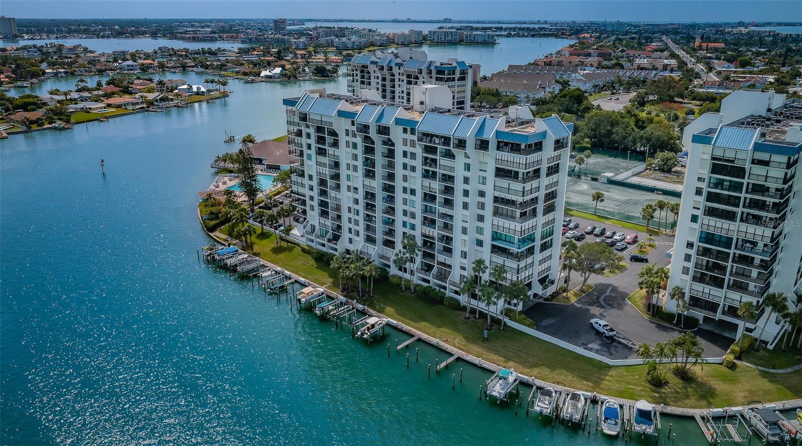 The Intrepid building along the waterfront