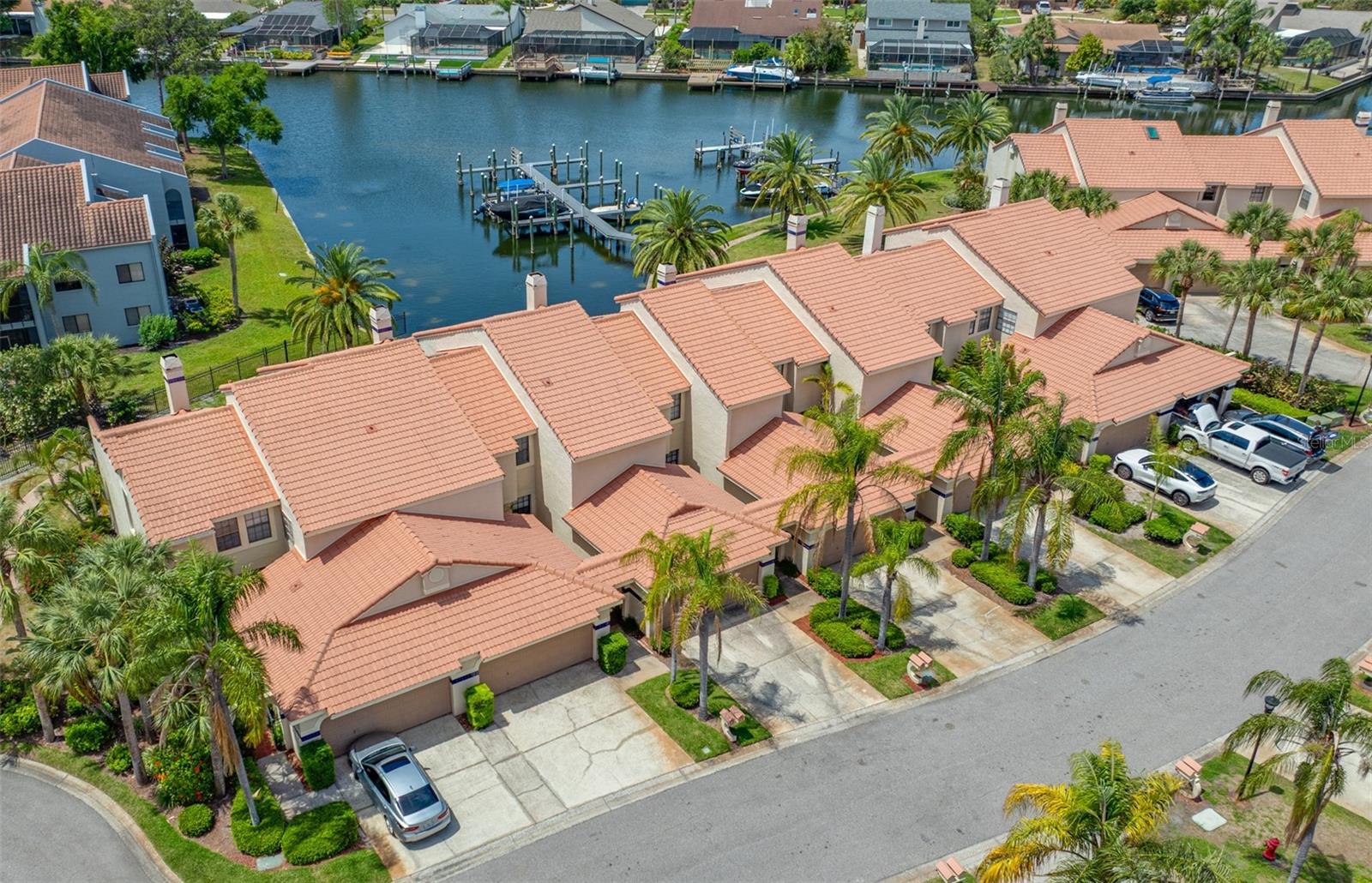 Aerial of neighborhood