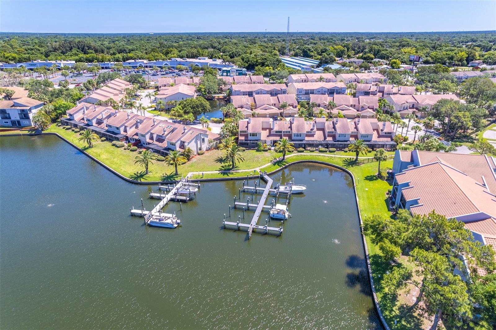 Aerial of neighborhood
