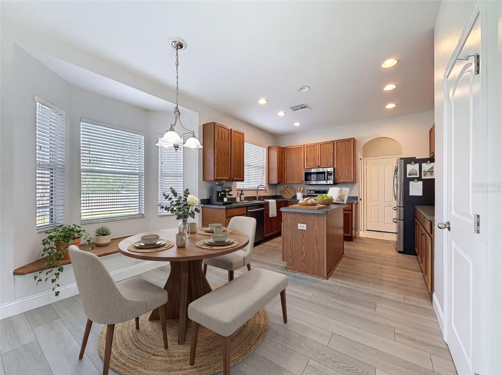 Kitchenette virtually staged