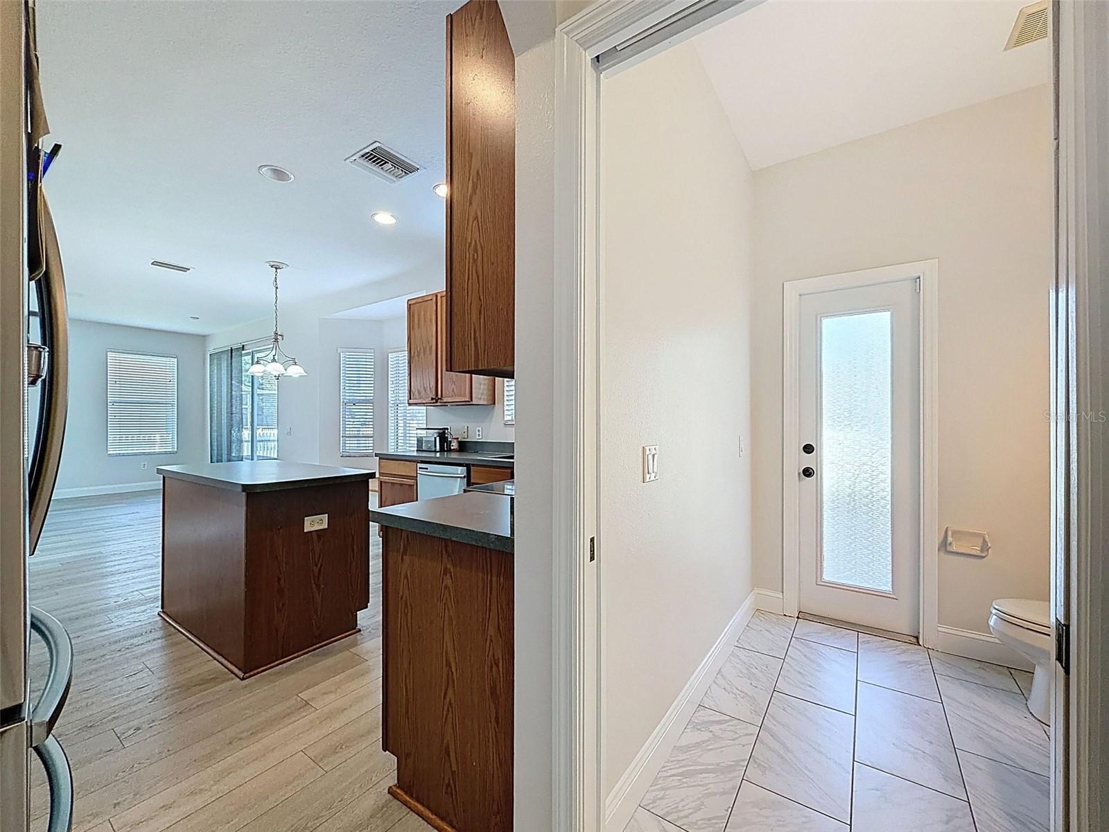 Half Bath off kitchen