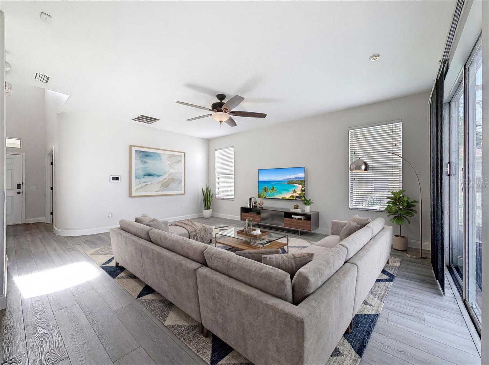 Living Area Virtually Staged