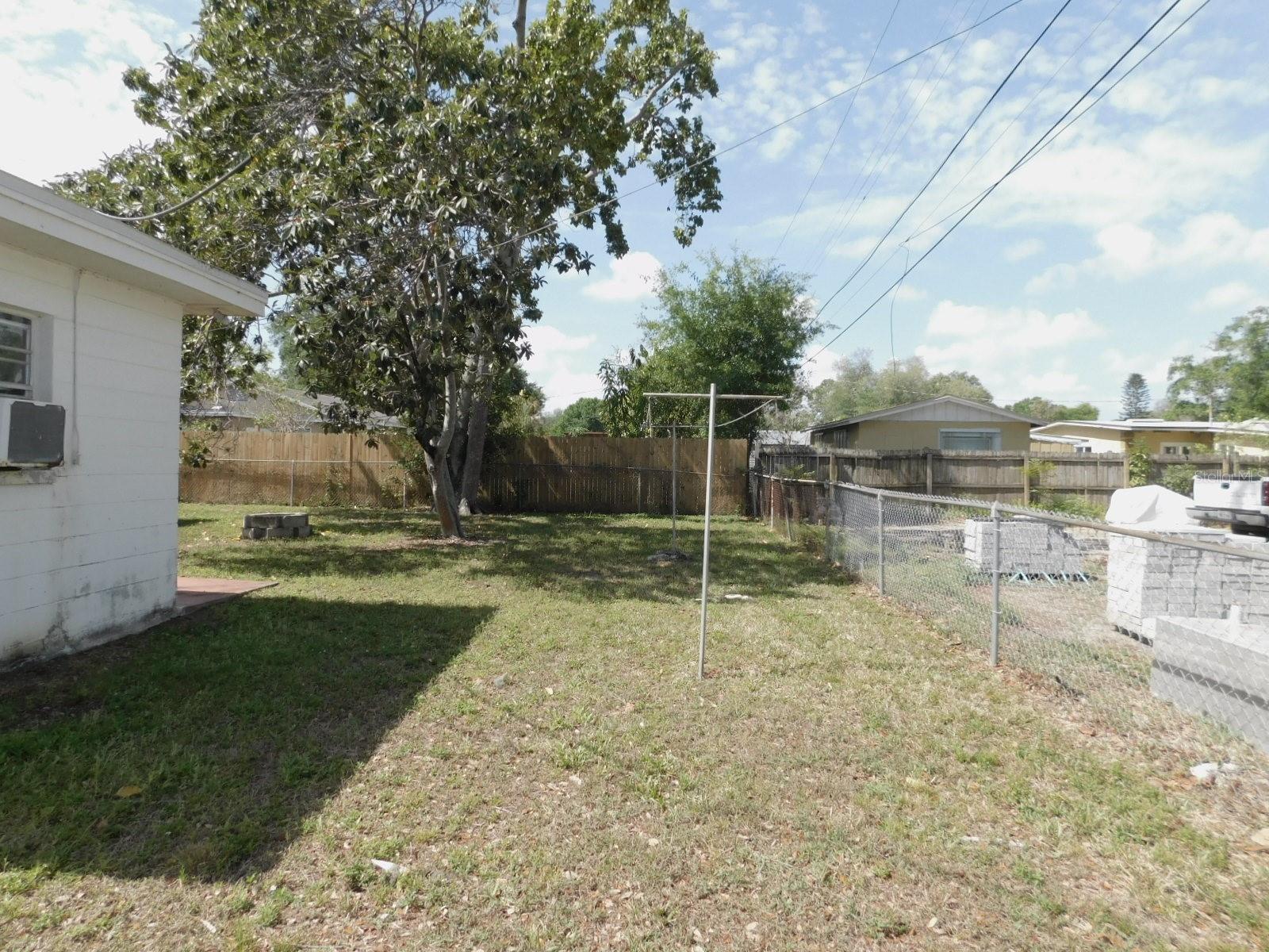 Back side yard