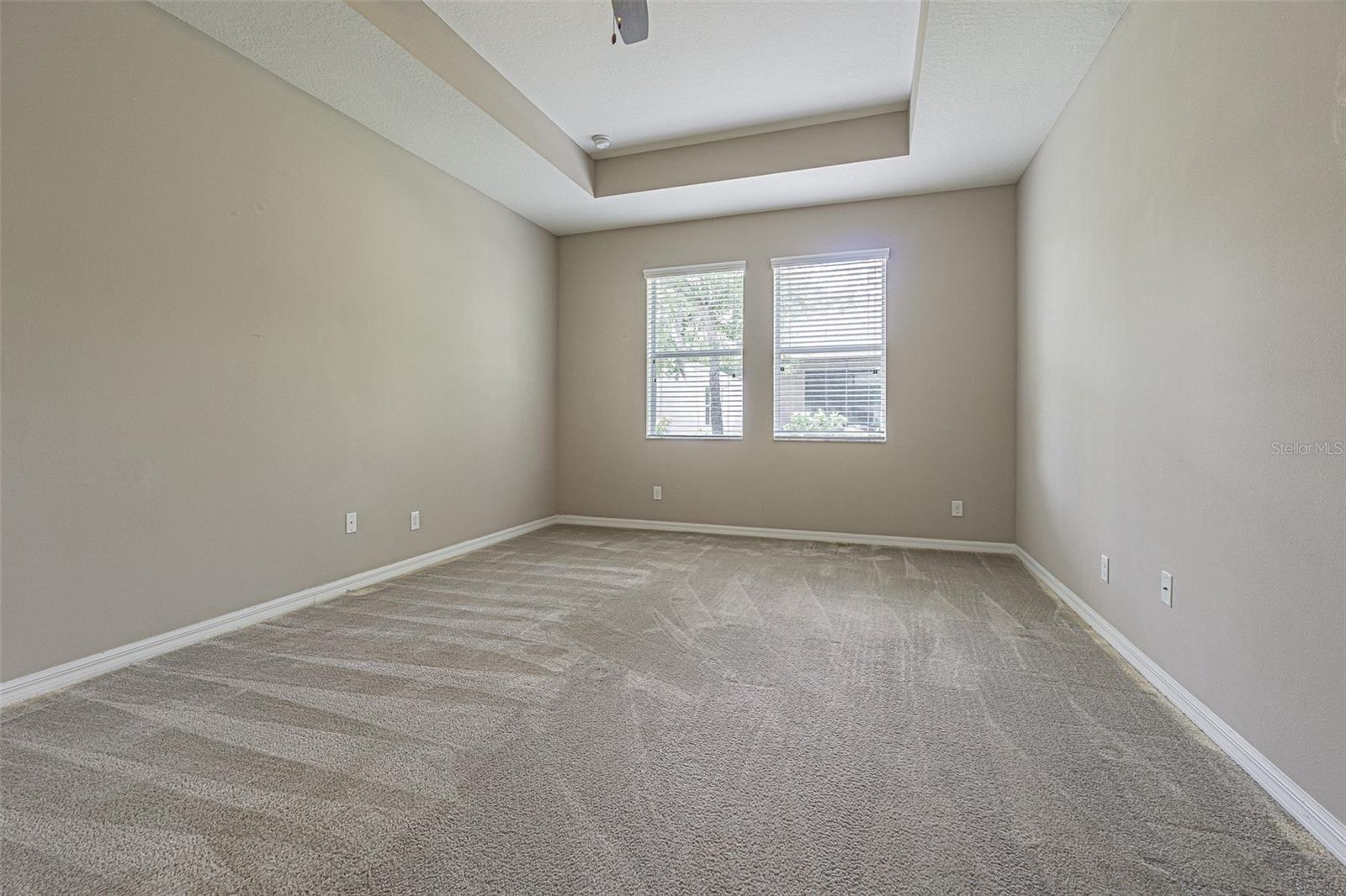 Large Primary bedroom with a great ensuite and tray ceiling.