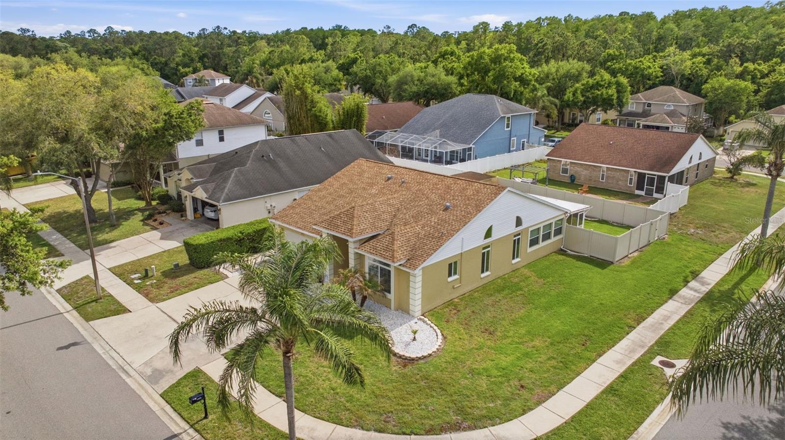 HUGE corner lot with fenced yard