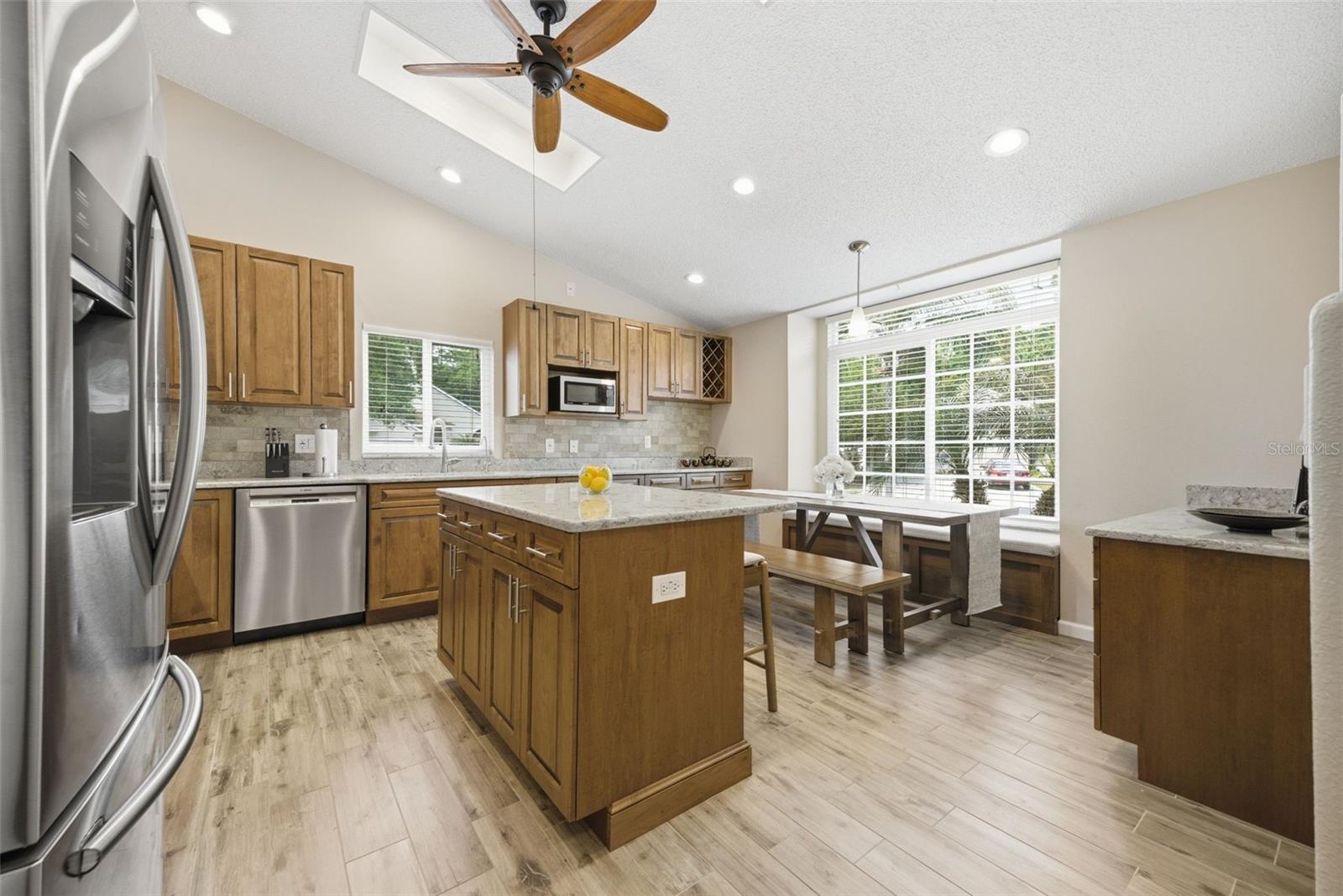 Gourmet kitchen with center island