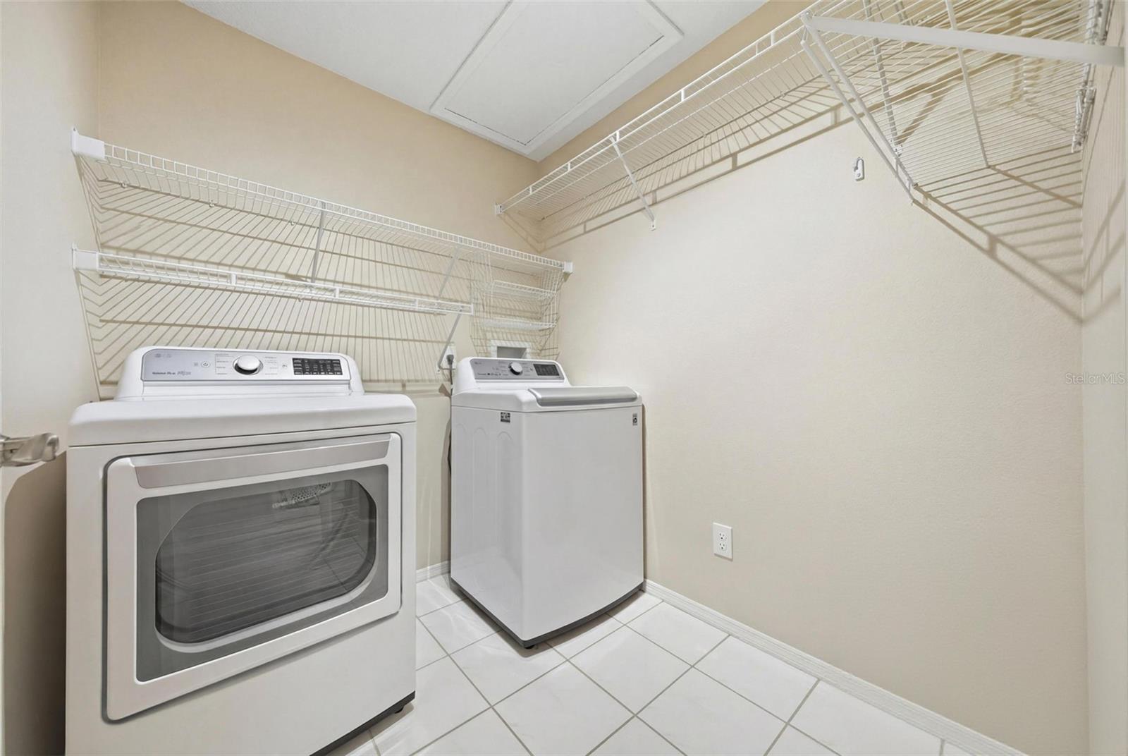 Laundry room with storage