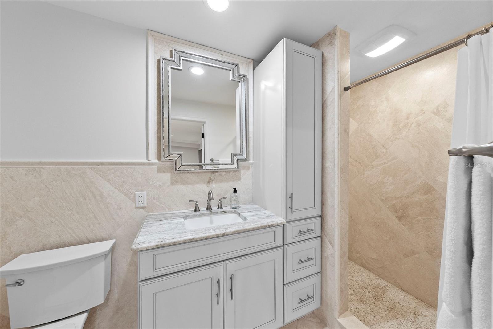 Full Bath in Media Room