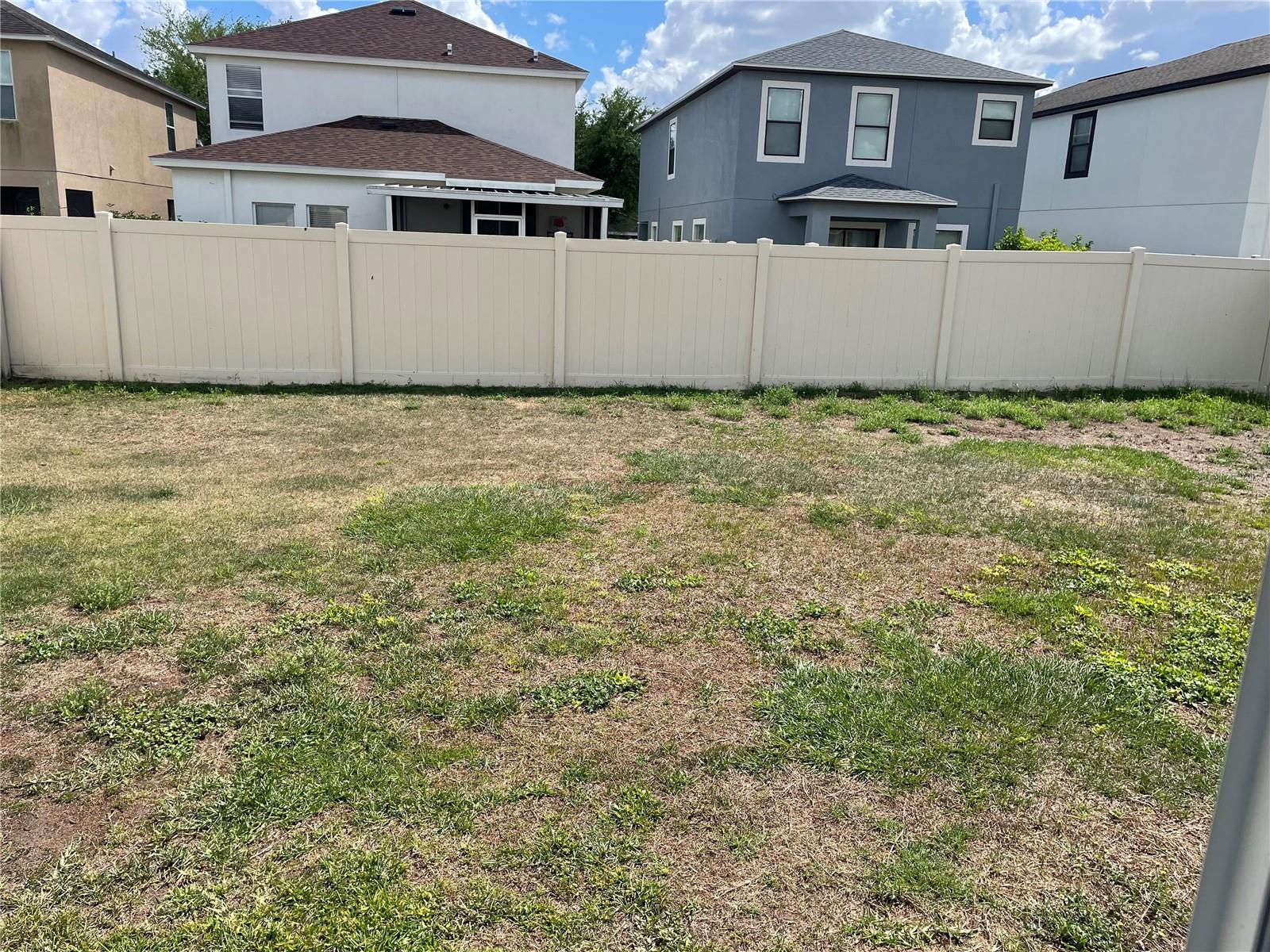 Backyard fence