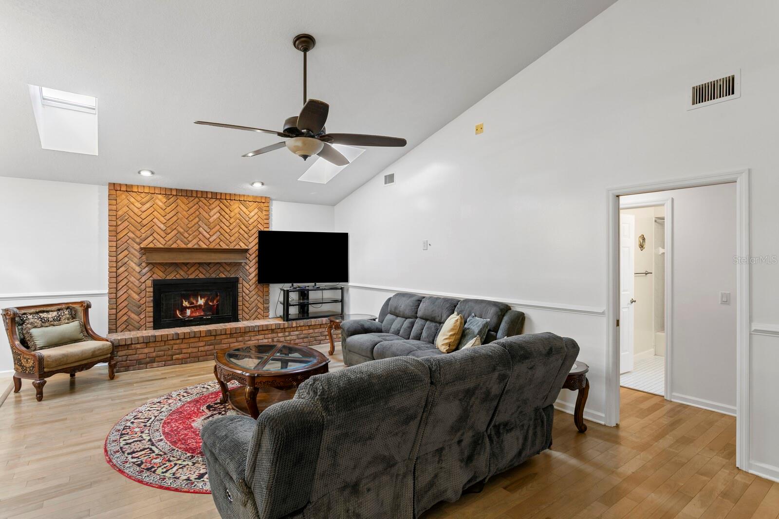 Entrance to Bedrooms 3 and 4 and Bathroom 3 on Right