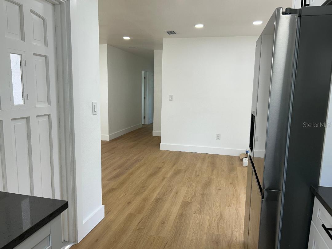 Kitchen to dining area