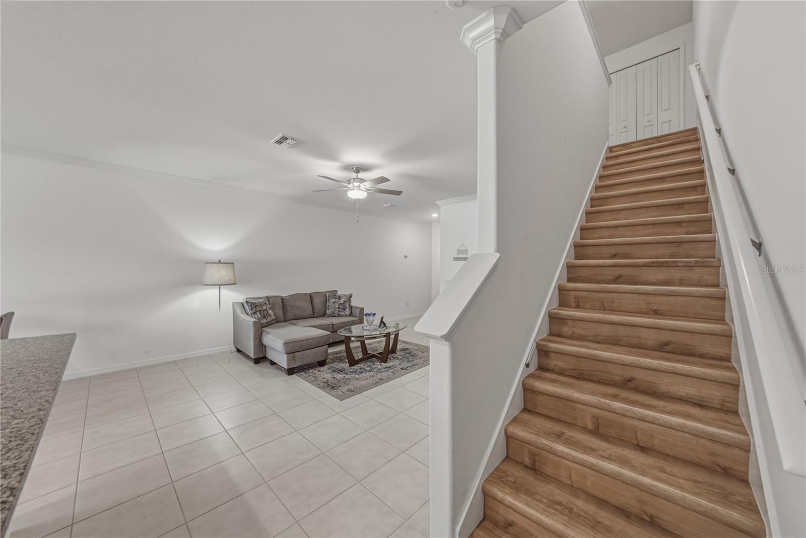 Solid Plank Staircase