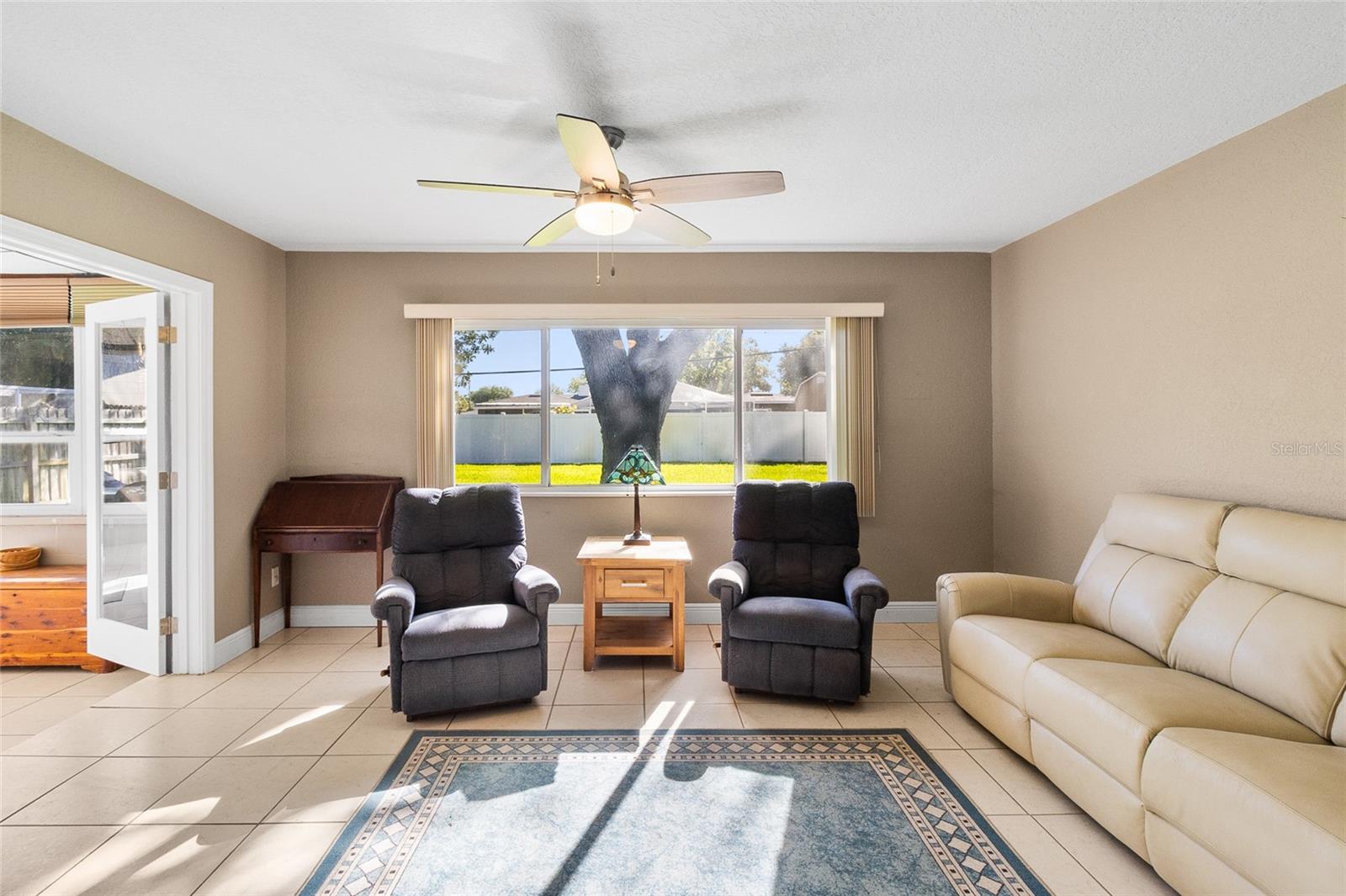 Bright and sunny family room