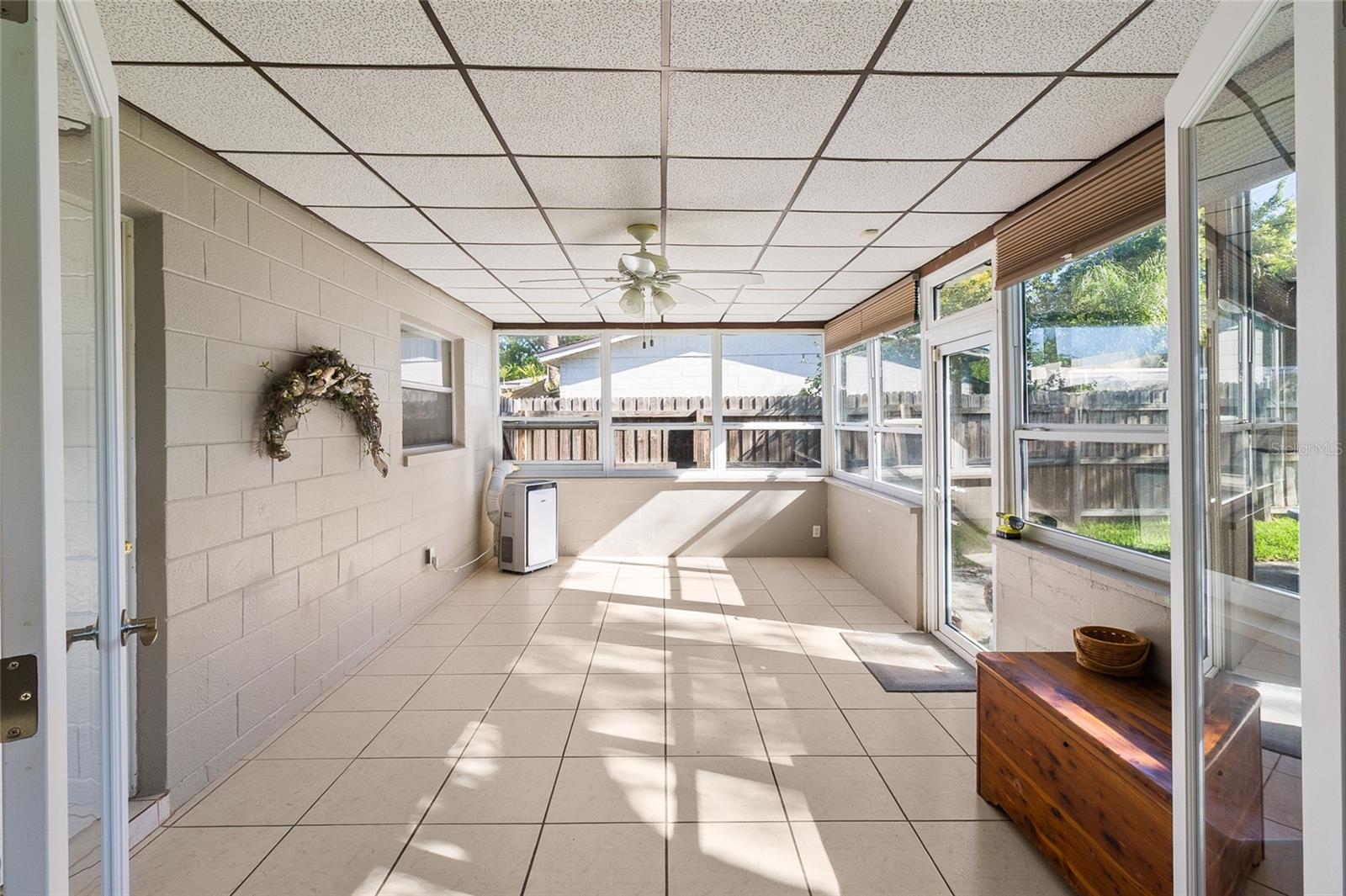 Florida Room with Portable AC Unit