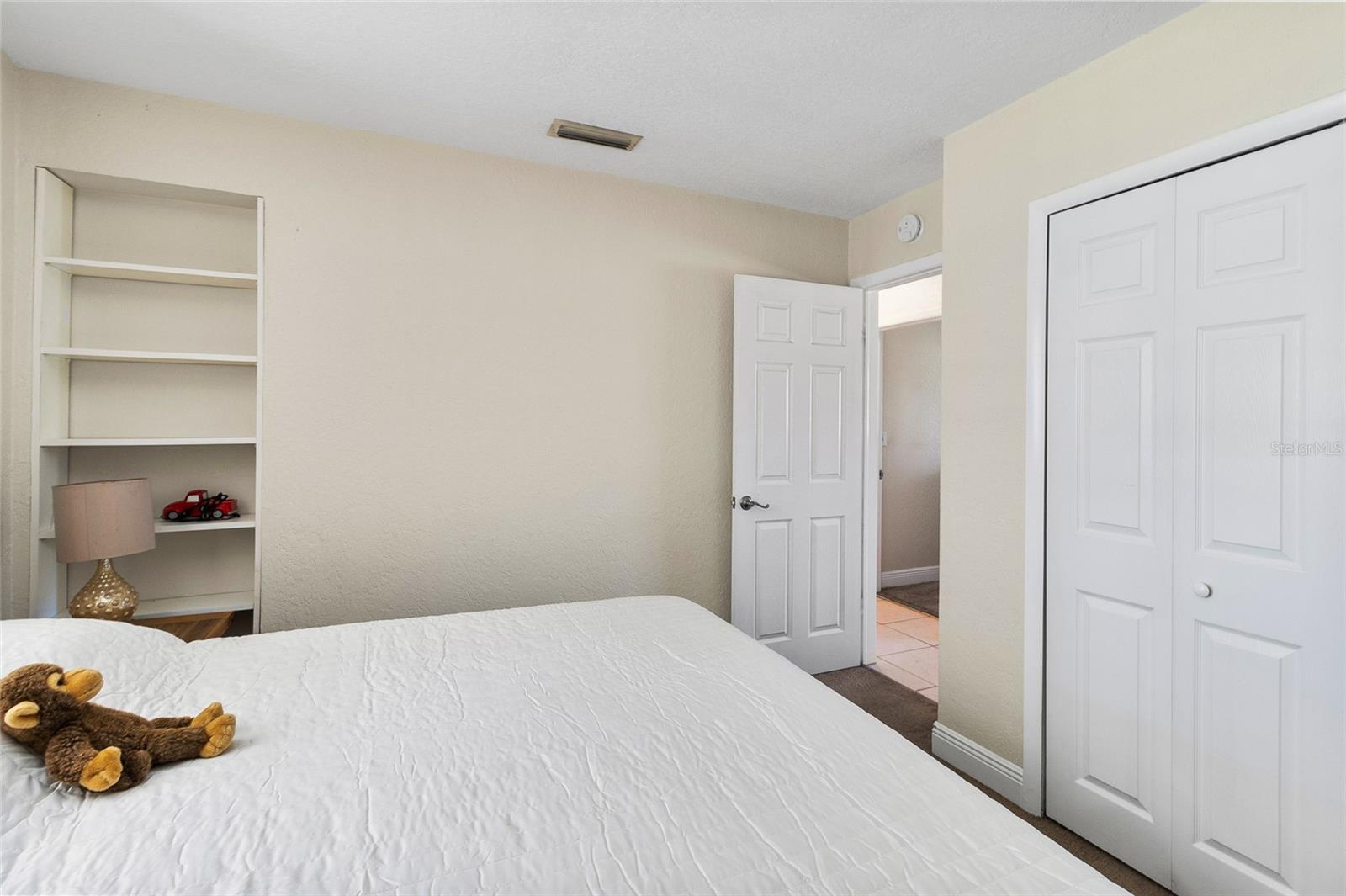 Built in shelves in 3rd Bedroom