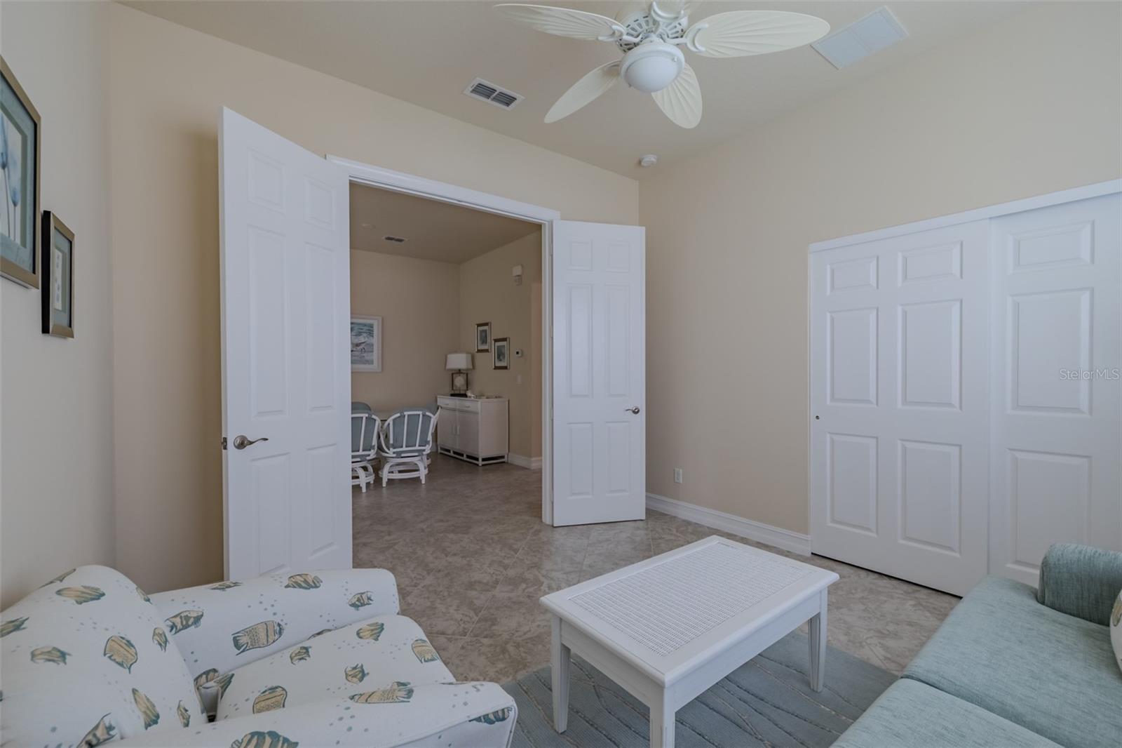 Office/Den/3rd bedroom with walk-in closet