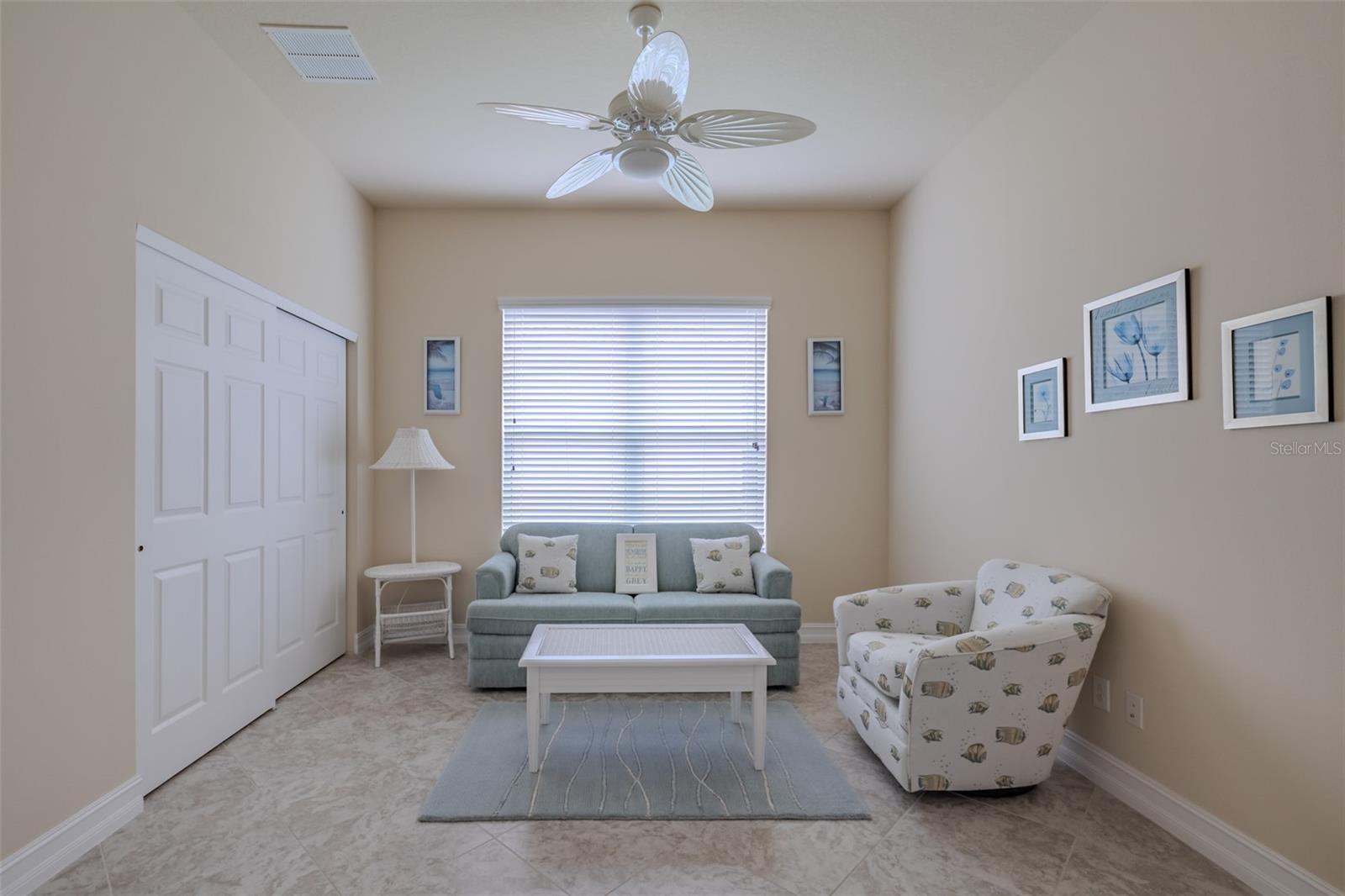 Office/Den/3rd bedroom with walk-in closet