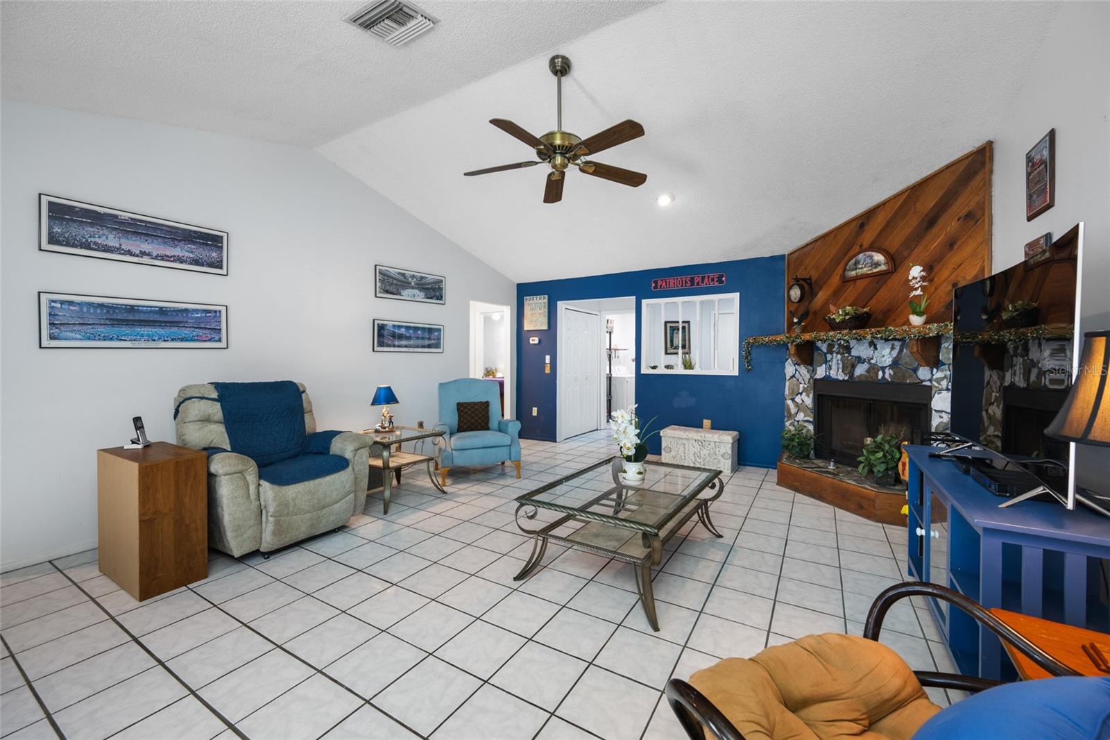 Family Room with fireplace