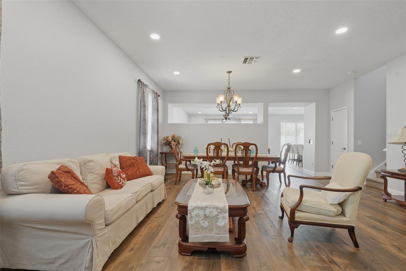 Living Room and Dining Room